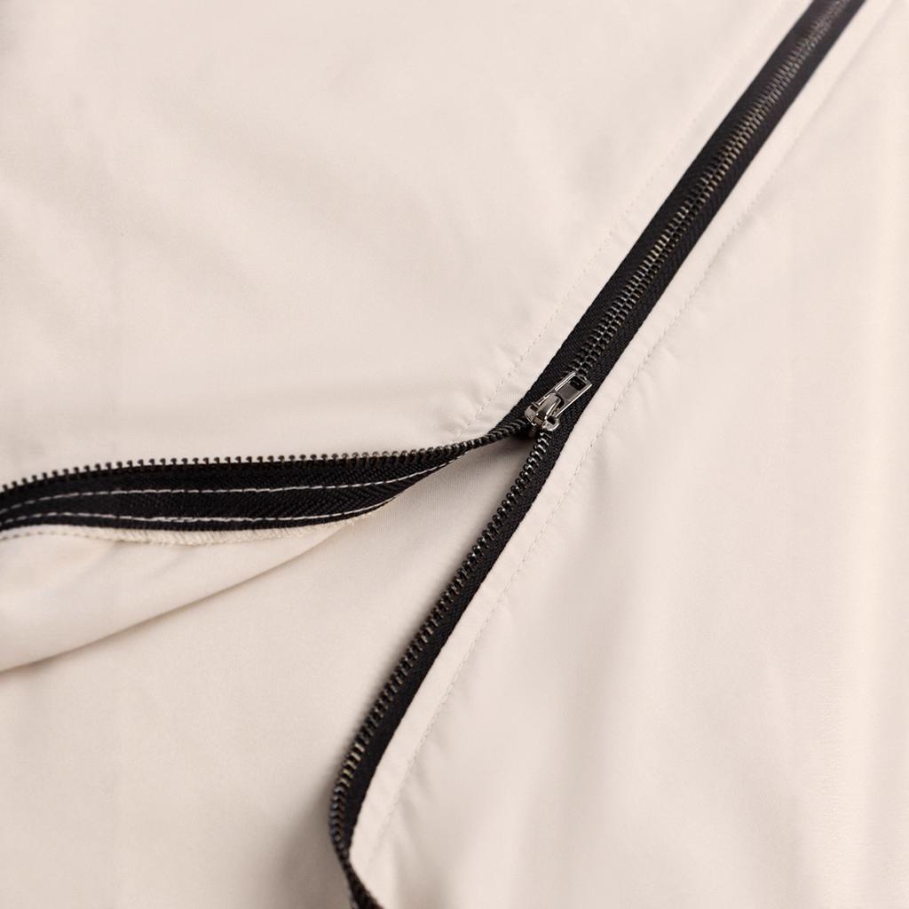 A New Large-sized Hooded Loose Coat for Women, A Fashionable and Versatile Color-blocking Coat for Autumn and Winter