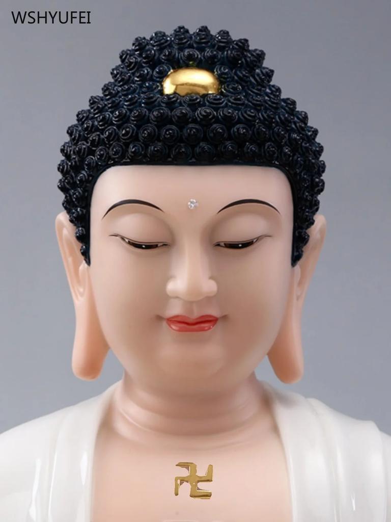 1pcs Household Buddhist Tabletop Ornaments, Statue of Shakyamuni Buddha, Home Decoration Accessories