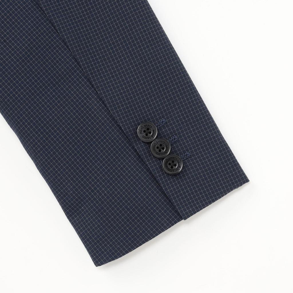 Micro-Karo Anzug 130cm Marineblau [Comciseism] (110-130cm) 98-03SI05-204