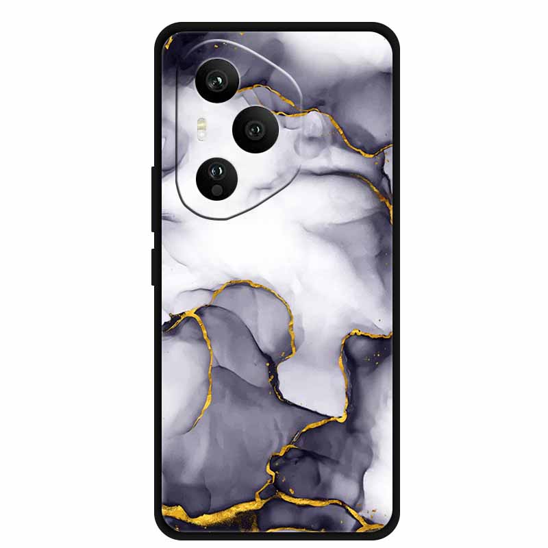 For Honor 400 Pro 5G Case Honor 400 5G Marble Painted Silicone Back Cover Cases for Honor 400 Pro/ 400 TPU Black Case 400 Pro 5G