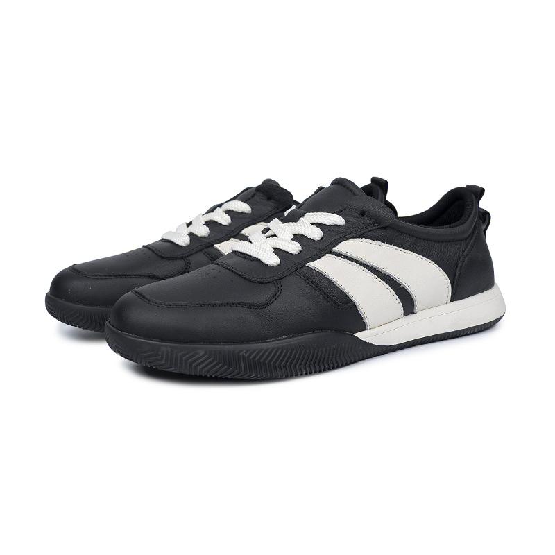 Men's German training shoes 2025 new leather breathable board shoes soft-soled sports Forrest Gump shoes trendy low-top lace-up casual shoes
