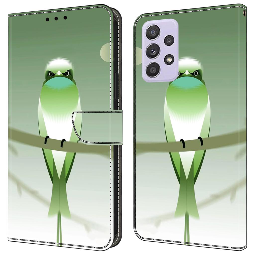 Pro Samsung Galaxy A52 4G/5G/A52s 5G Pouzdro Vzorový tisk Vyklápěcí Folio Kožený Kryt na Telefon