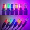Bulb E27 Led Colorful Corn Bulb 12W Pink Red Blue Green Purple Golden 7Colors Lamp Ac 220V Bulb Chandelier Decoration