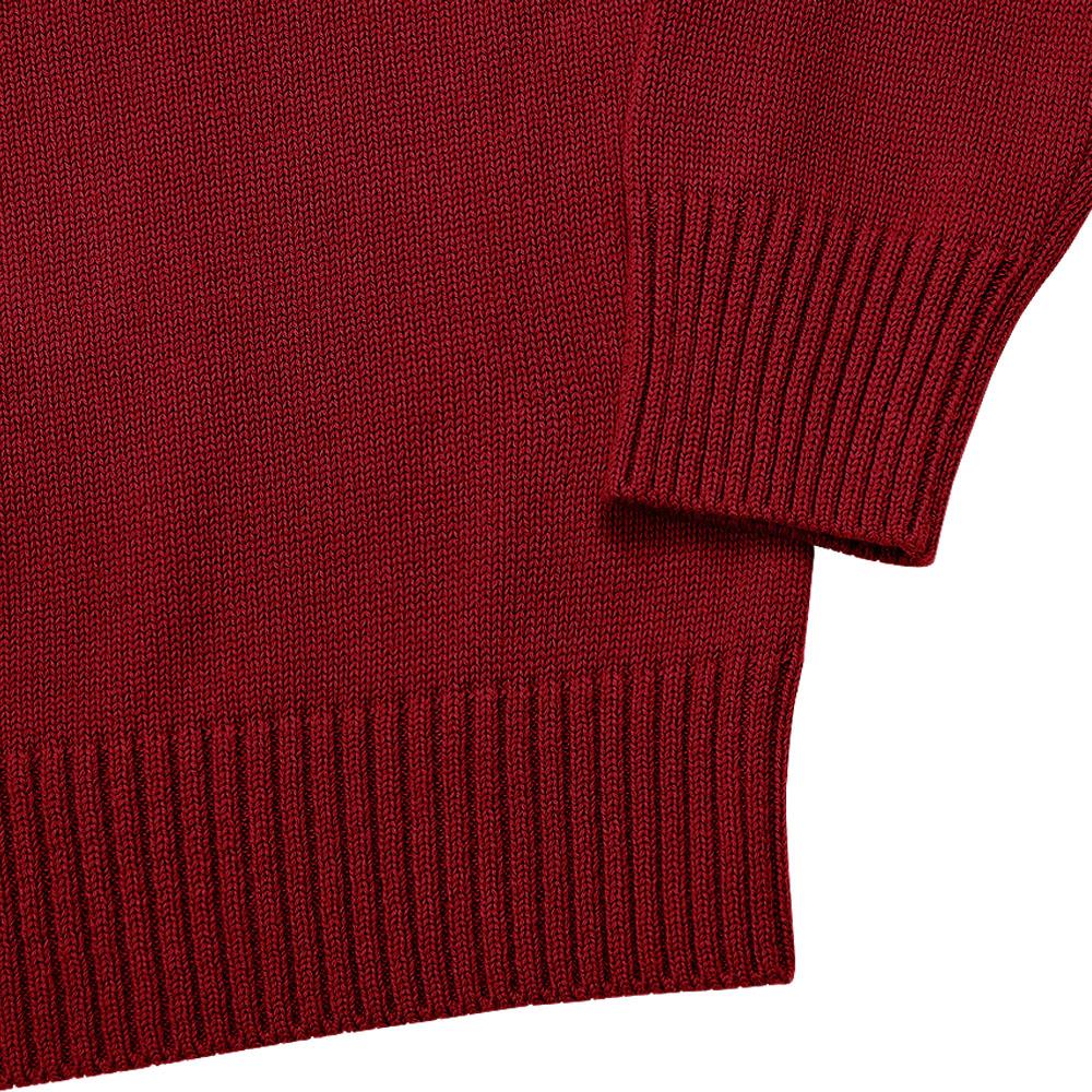 Solti Saddle Crew Neck Knit (Red)