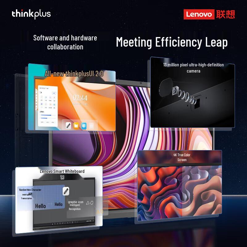 Lenovo Thinkplus S65+ 65-inch Interactive Whiteboard (CN version)