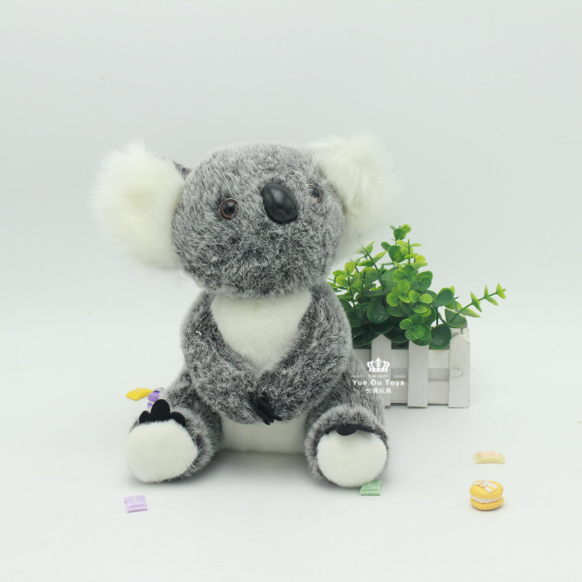 

Милая плюшевая кукла-коала, имитация куклы-коалы, праздничные подарки для девочек и детей 17Cm without hands серый
