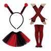 4Pcs Bees Fancy Dress up Kits for Women and Kid Birthday Halloween Cosplay Party
