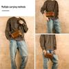 Men's Genuine Leather Vintage Shoulder Chest Bag - Casual High-End Messenger Bag