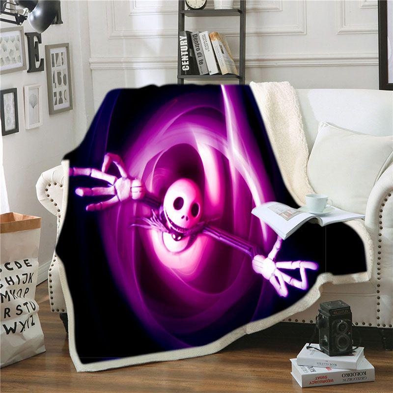 The Nightmare Before Christmas Ultra-soft Double-layer Plush Sofa Throw Blanket For Cozy Nights