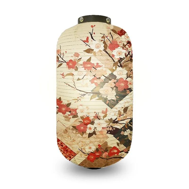 

Ландшафтная серия «Цветущая вишня» для улицы Декор чайной комнаты, изакая, ресторана Подвесной фонарь Японский традиционный бумажный фонарь 20x35cm