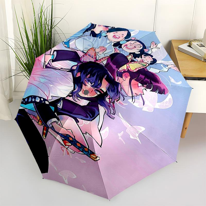 

1pc Chibi Maruko-chan Outdoor Umbrella - Automatic Opening/Closing, Portable 3-Fold Design with 8-Bone Iron Frame - Perfect Gift for Fans, Travelers,