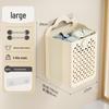 Large Capacity Foldable Wall-Mounted Laundry Basket - Portable for Dorm and Bathroom