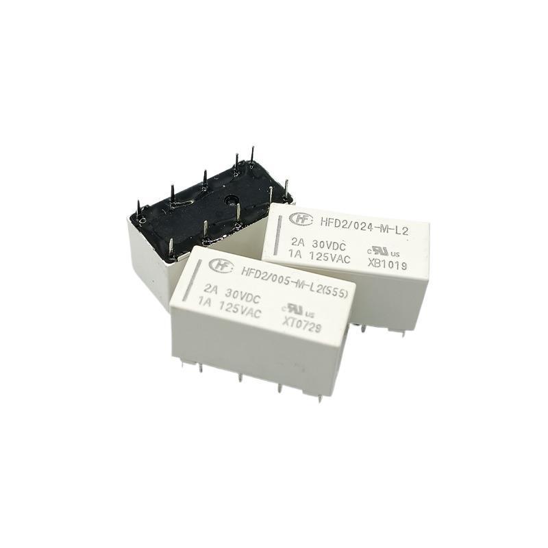 HFD2 Magnetic Latching Signal Relay, Sensitive Type, 3A, Models 003-S-L2 and 012-S-L2-D