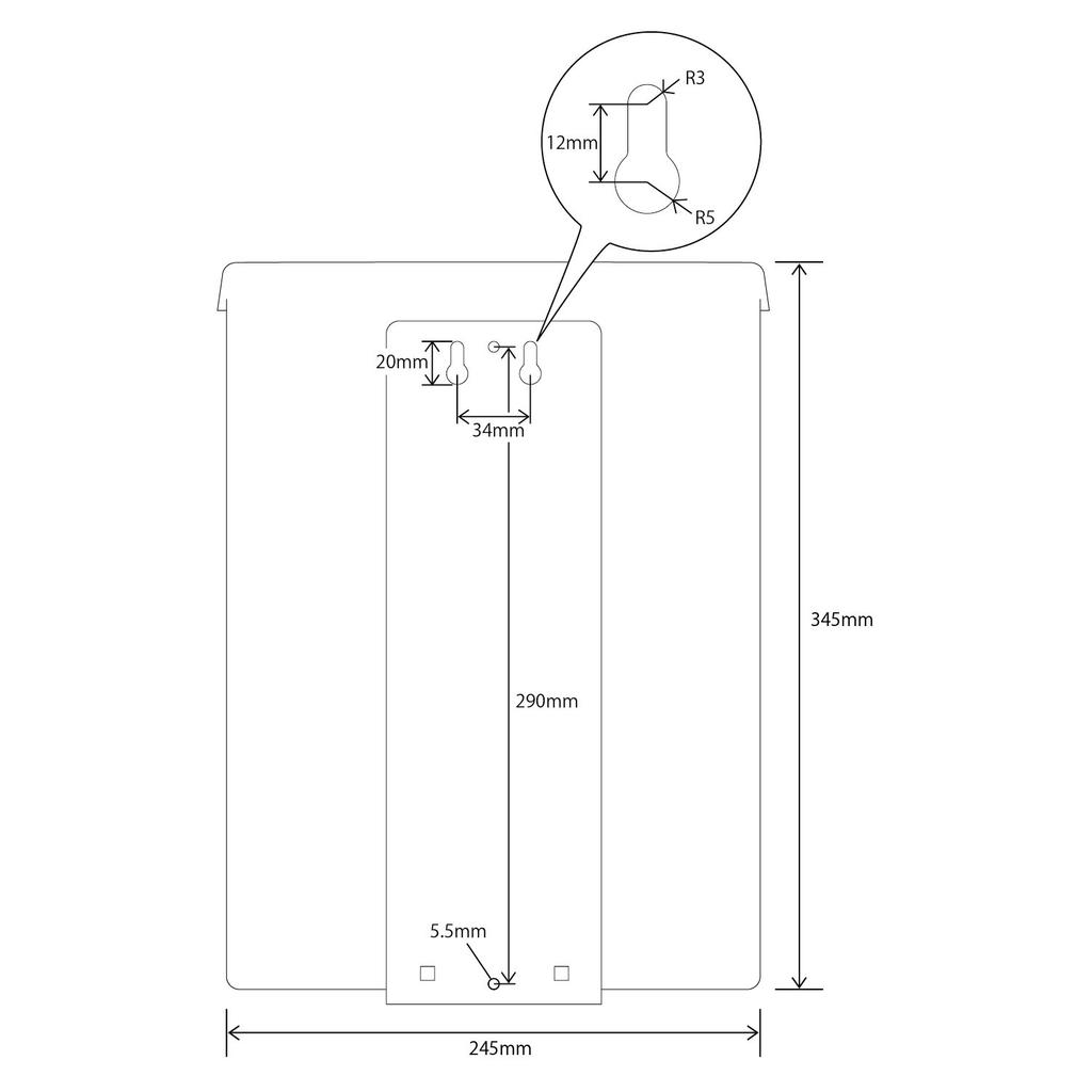 Infopost Outdoor flyer A4 transparent "SNAP SHUT" case, size, #31070