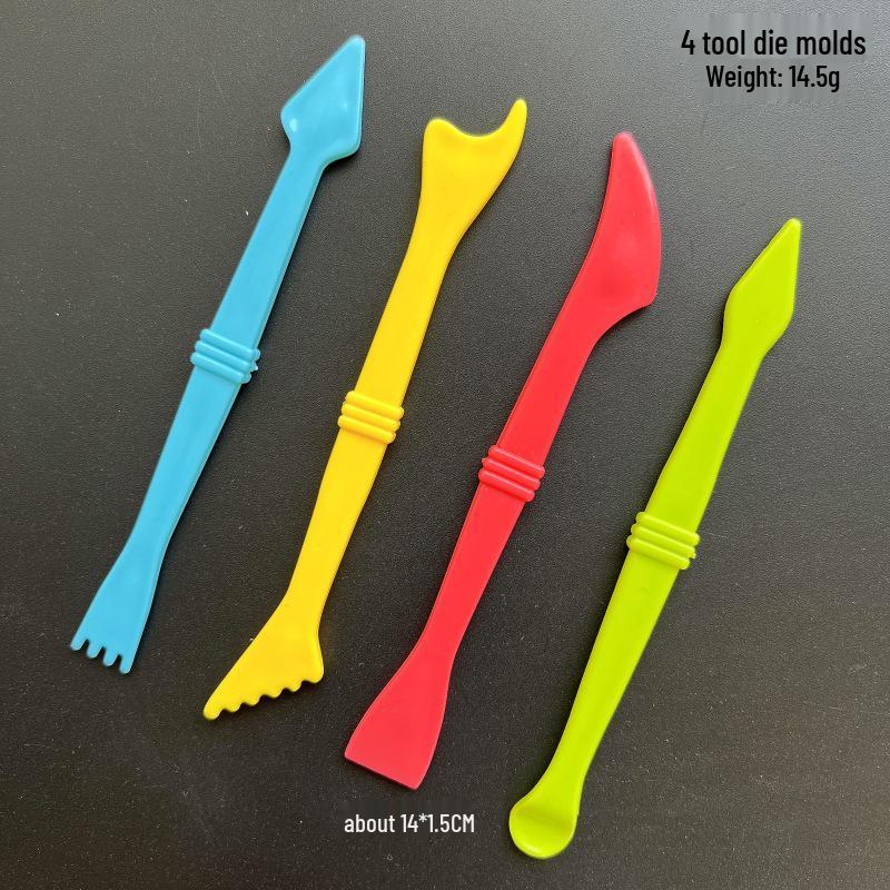 Children's DIY Color Clay Craft Kit: Includes Leather Clay, Glue Machine, Needle Cylinder, Noodle Maker, Dessert, Cake, and Bread Making Tools.