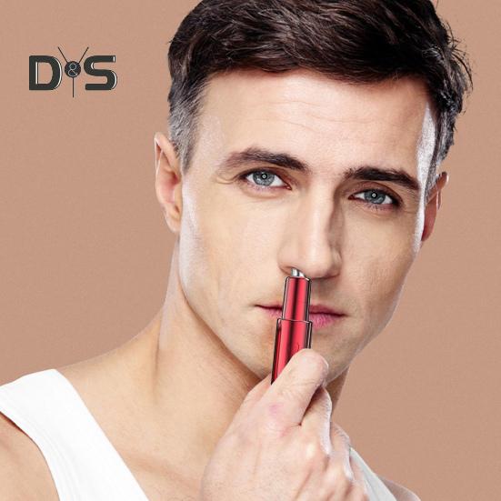 Nose Hair Trimmer Painless Trimming Rounded Blade Head Hair-Cleaning Travel USB Charging Dual Edge Blade Stainless Steel Nose Hair Removal for Men