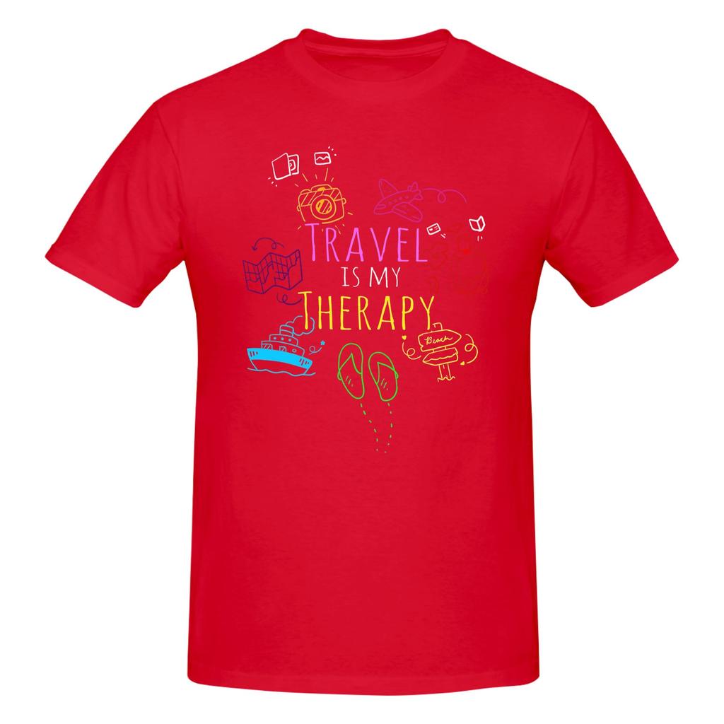 Piece World Traveler Funny Graphic  Cotton TShirt All I Need Is Travel Tops Tees For Unisex