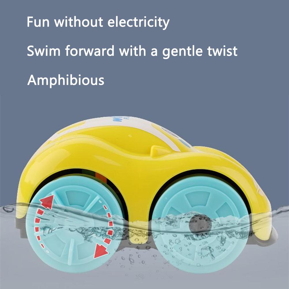 Amphibious Cartoon Car Bath Toy Children"s Car Bath Amphibious Vehicle Water Toy