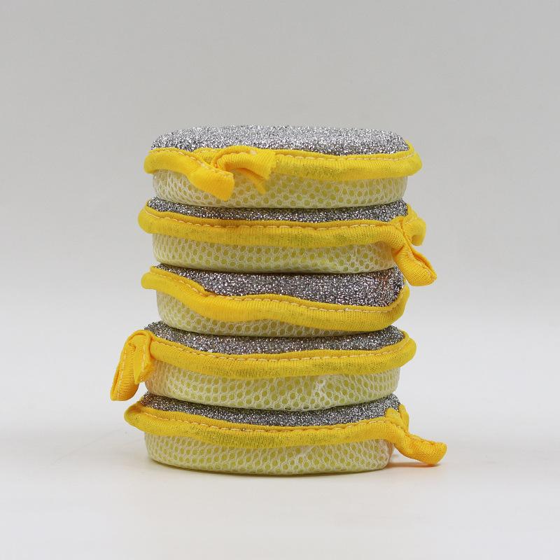 

5/10 шт. двухсторонняя губка для мытья посуды, щетка для мытья посуды, кастрюля, губки для мытья посуды, бытовая уборка, кухонные принадлежности 5pcs