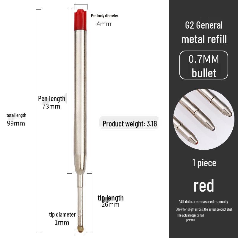 Universal 424 Ballpoint Pen Refill - 99mm, Red/Blue/Black Ink - Smooth Writing