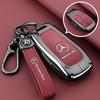OQA4   Car Key Case Cover For Mercedes Benz C E S Class GLC CLE EQE W206 W214 W223 S350 S400 S450 E300 Keychain Fob