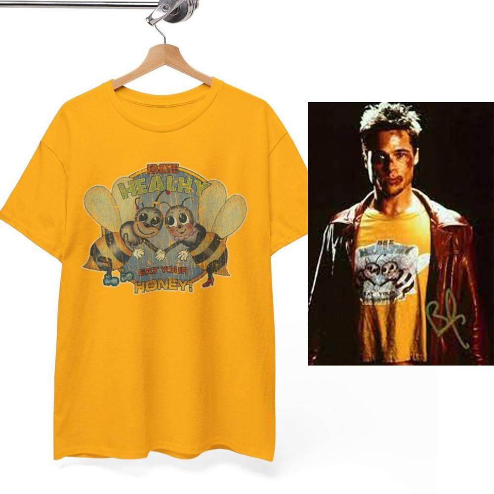 

Bee Healthy T-Shirt Tyler Durden Shirt Fight Club Tee Brad pitt Unisex Shirt Unisex T-Shirt M