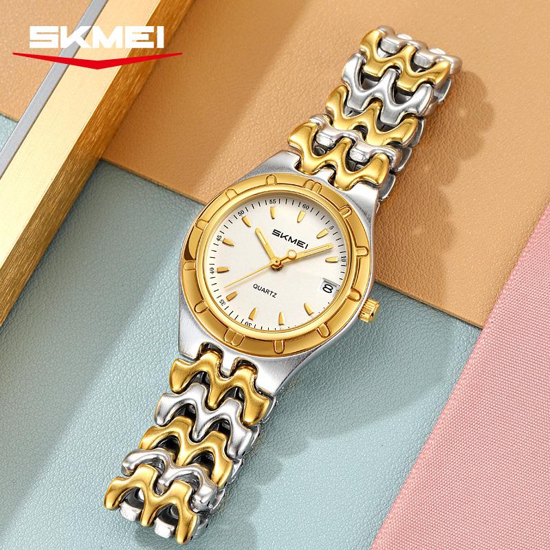 Women's Analog Quartz Watch, Date Function Waterproof, Elegant Steel Band, Casual Fashion Wristwatch for Ladies