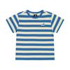 Bold STripe ShorT Sleeve T shirT Blue Sb 0006