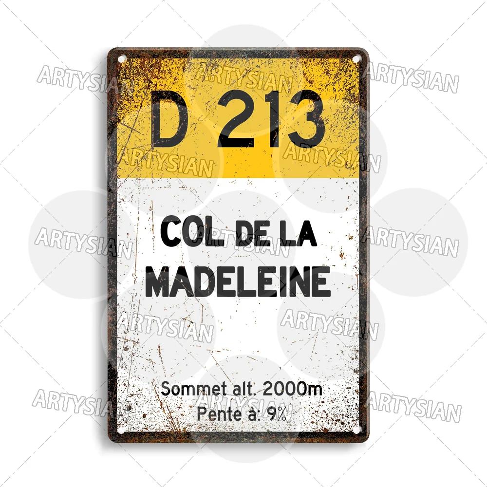 Turul Franței Ciclism Placă metalică Reper ALPE d'HUEZ Col D'Aubisque Col du Granon Peyresourde d'IZOARD l'ISERAN BONETTE
