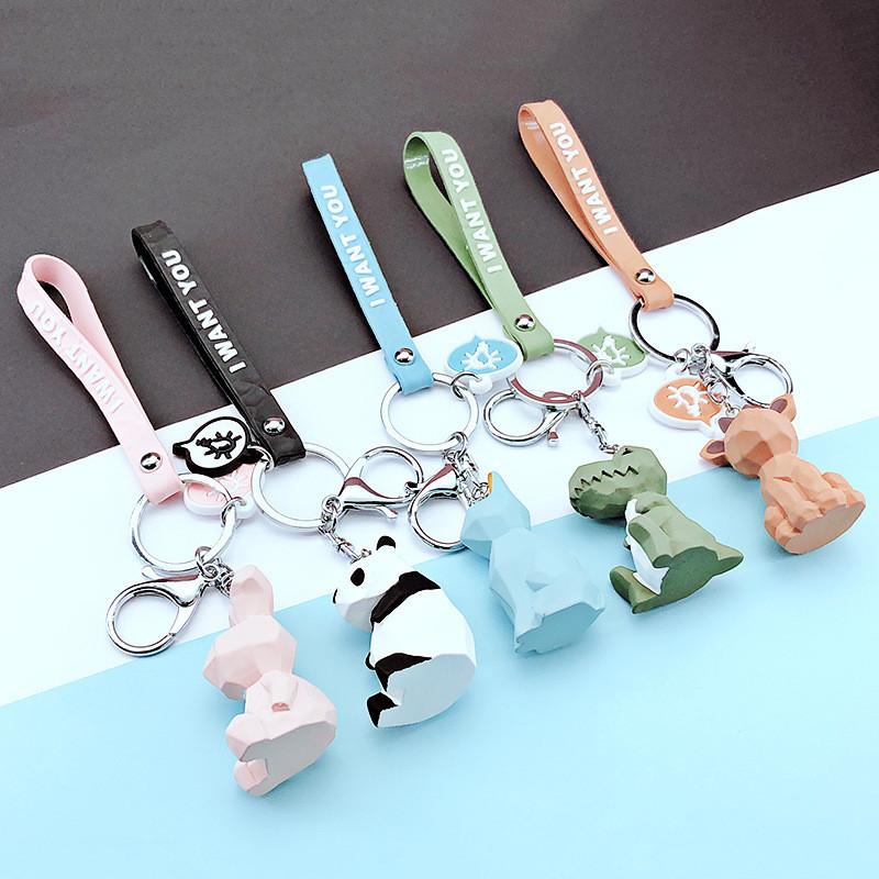 Adorable Resin Cartoon Keychain Family For Couples And Friends Cute Key Accessories