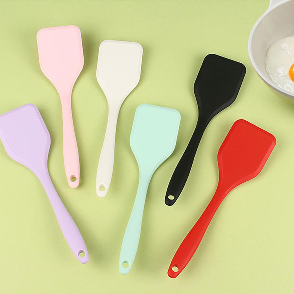 Pack of 2 Durable Silicone Cooking Tool High Temperatures Resistant Spatula Easy To Clean Essential Kitchens Utensils