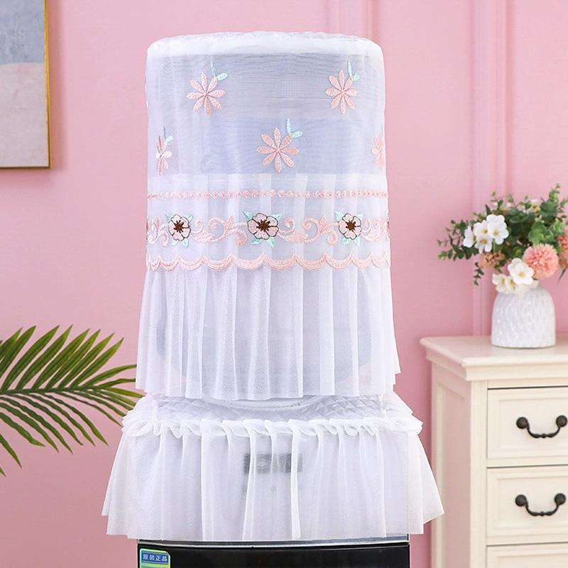 1 ks kryt na sudový prach univerzální potištěný opakovaně použitelný rukáv na kbelík horní prachotěsný kryt na dávkovač vody krajkový vyšívaný