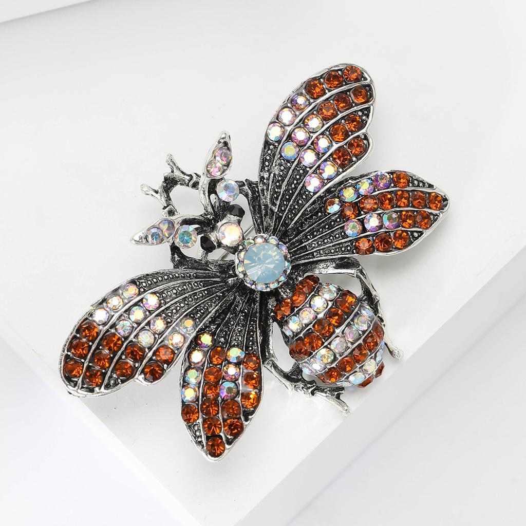 Legierung Strass Biene Brosche Mode Kreative Damen Anzug Strickjacke Korsage Ornament Anstecknadel
