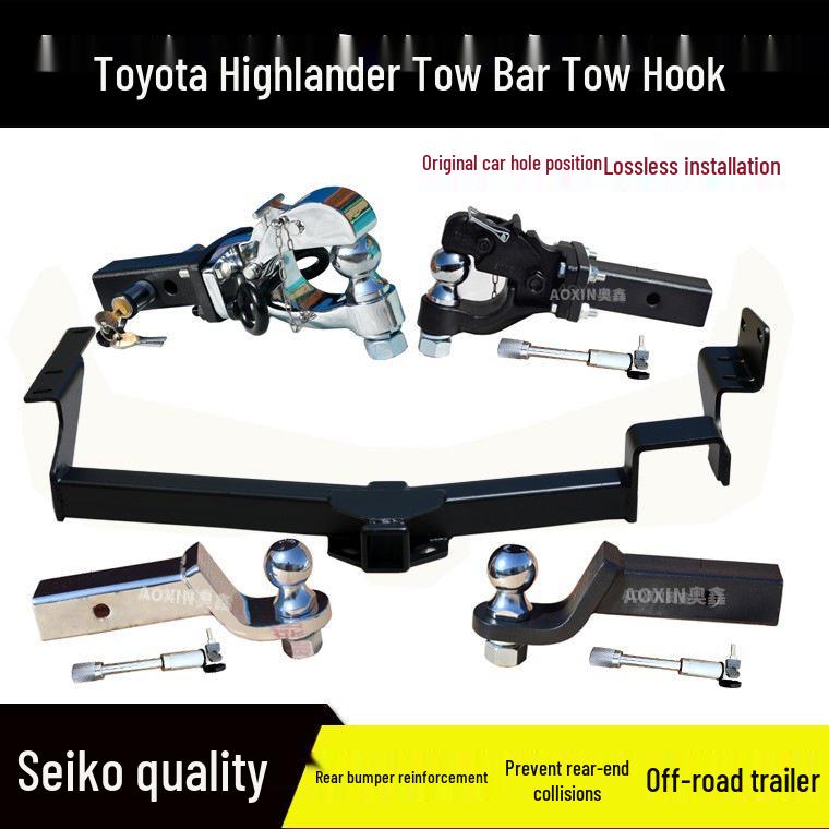Compatible Trailer Hitch for 2007-2024 Toyota Highlander with Rear Tow Hook