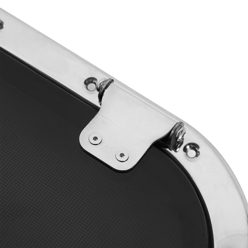 Boat Hatch Oval Porthole Window with Switch Handle 16 X 8in Internal Opening UV Resistant Waterproof Deck Hatch Window for Marine Yacht