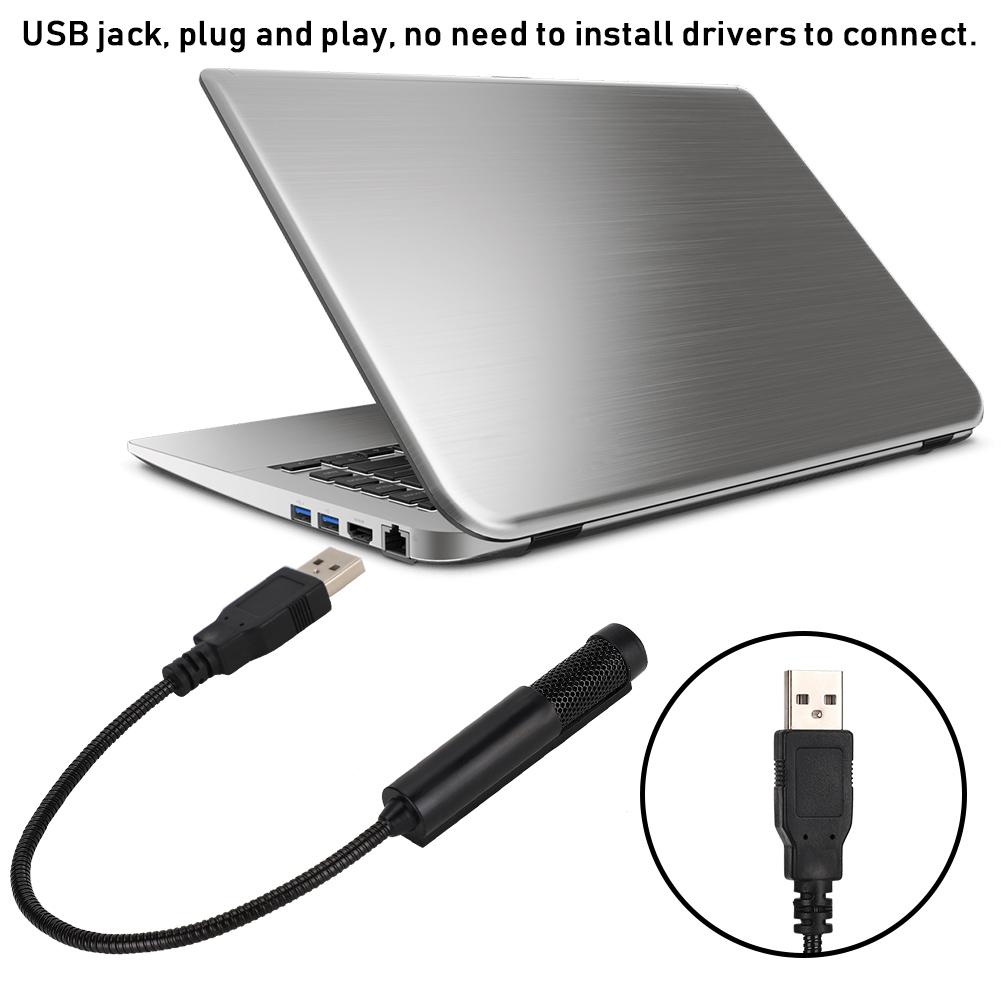 SF558 Kabelgebundenes Dual-Kondensatormikrofon Mini-Aufnahme-Kondensatormikrofon USB-Schnittstelle