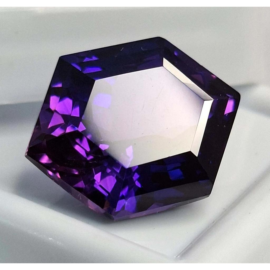 Stunning Purple Pink Tanzanite 13-15 Ct Fancy Cut Certified Loose Gemstone