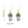 Retro Simple Sunflower Earrings Pendant Women's Fashion Popular Bohemian Plant Flower Ear Jewelry