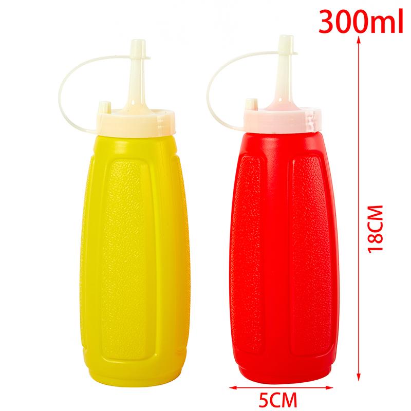 4Pcs Squeeze Squirt Condiment Bottles Salad Sauce Dispenser Ketchup Cruet 240ml 2pcs Condiment Squeeze Bottles Kitchen Gadgets