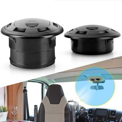 Cruscotto Aria Condizionata Deflettori Uscita Laterale Tetto Rotondo Sfiato Aria Ventilazione Uscita per Auto Camper ATV 75mm/2.95inch