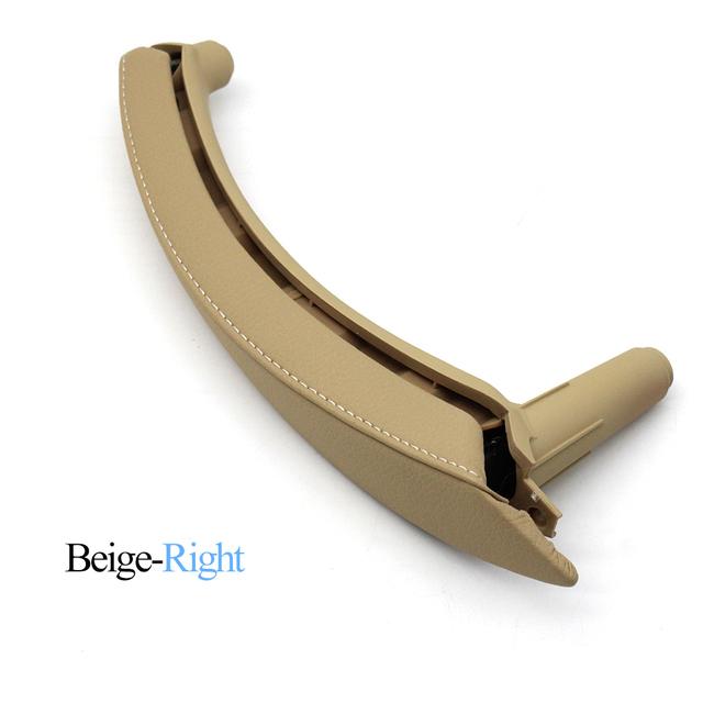 Upgraded Car Left Right Passenger Door Pull Handle with Leather Cover Trim Replacement For BMW X5 X6 E70 E71 E72 2007-2013