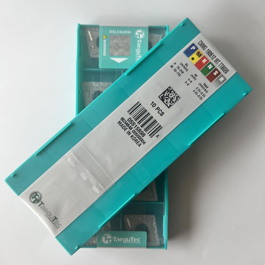 TaeguTec / CNMG190612MT TT8020 / Carbide CNC Blade 10 Pcs