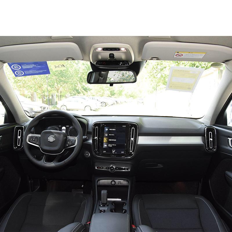 For volvo XC40 C40 EX40 2019-2025 Car Styling Interior Accessories Central Console Decoration Frame Cover Trim Silver Sticker