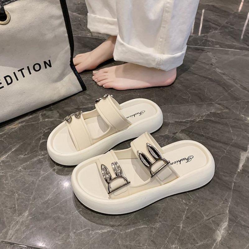 Fashion Buckle Outer Wear Beach Sandals Platform Slippers Outer Wear Women's Summer and Autumn New