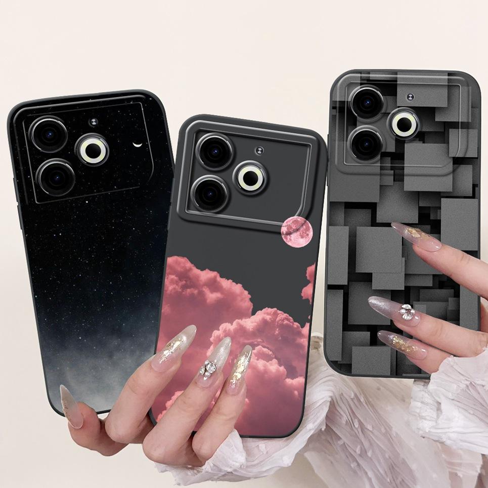 Fashion Painting Back Cover For Tecno Pova 6 Neo 4G Phone Coques Marble Avocado Moon Night Gothic Back Covers Pova6 Neo Soft Bag