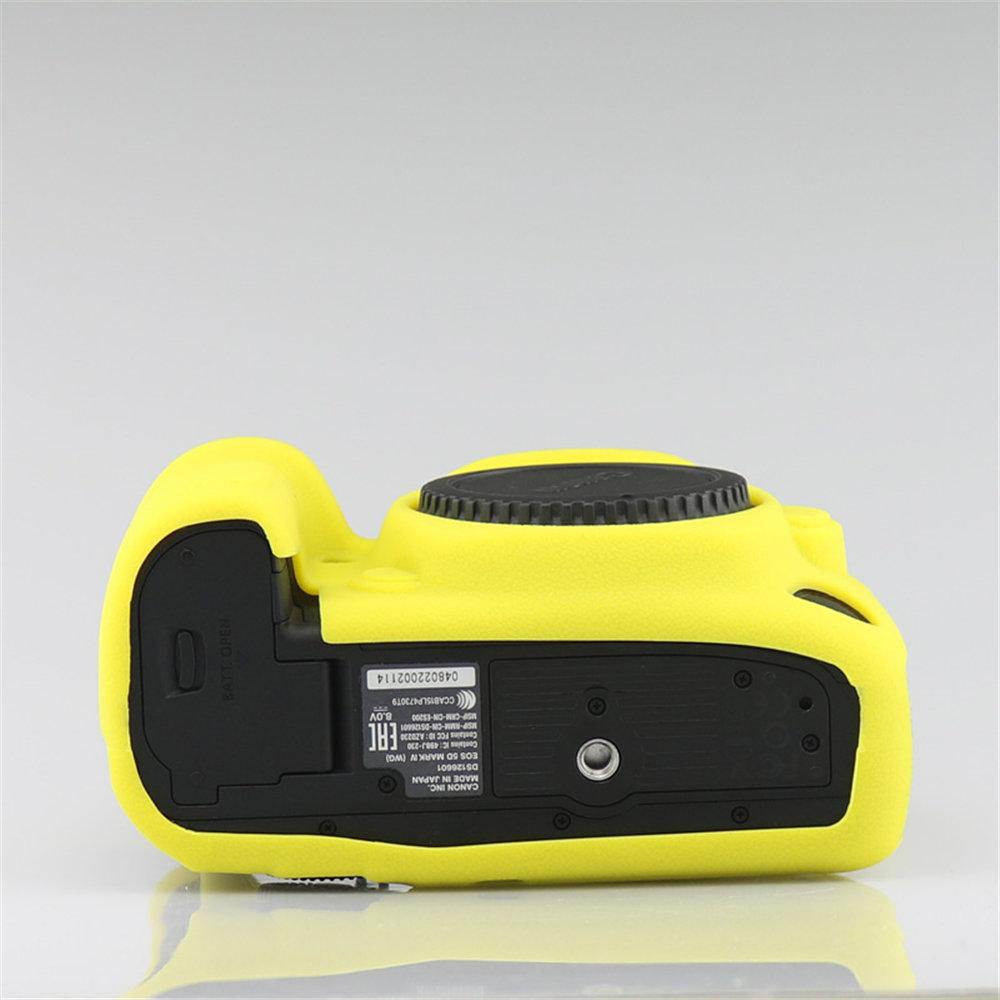 Litchi Pattern Soft Silicone Camera Body Case For Canon EOS 5D3 5D4 R50 R6 R6II R8 Rubber Cover Skin