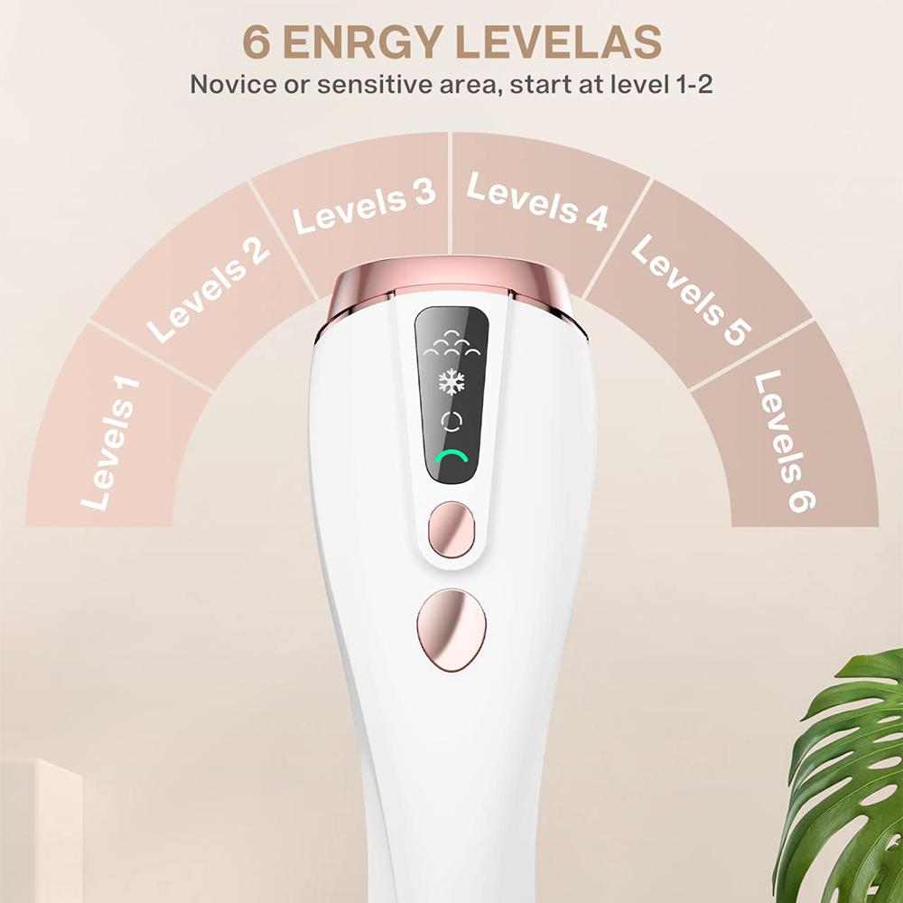 IPL Hair Removal For Ladies Permanent Laser Hair Remover Device With Ice Cooling Painless Epilator For Women Body Bikini Facial