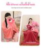Strawberry Hugging Pig & Little Bear Plush Toy Blanket – Dual-use Nap & Travel Comfort for Kids