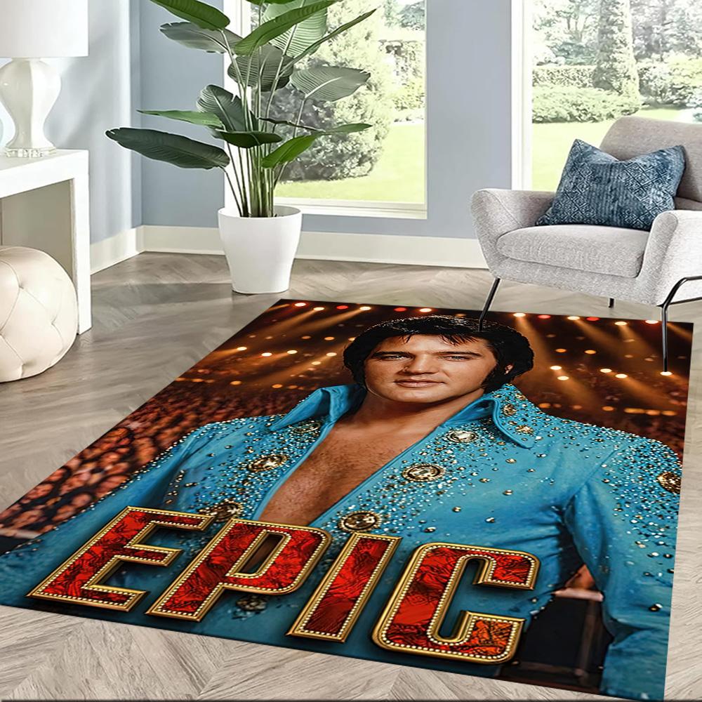 Elvis Area Rug Perfect For Balcony Hallway Entryway Living Rooms Antislip Rug Anime Office Decor Perfect Gift For Friends Family