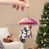 High-Value 2D Acrylic Cat Couple Keyring & Car Pendant